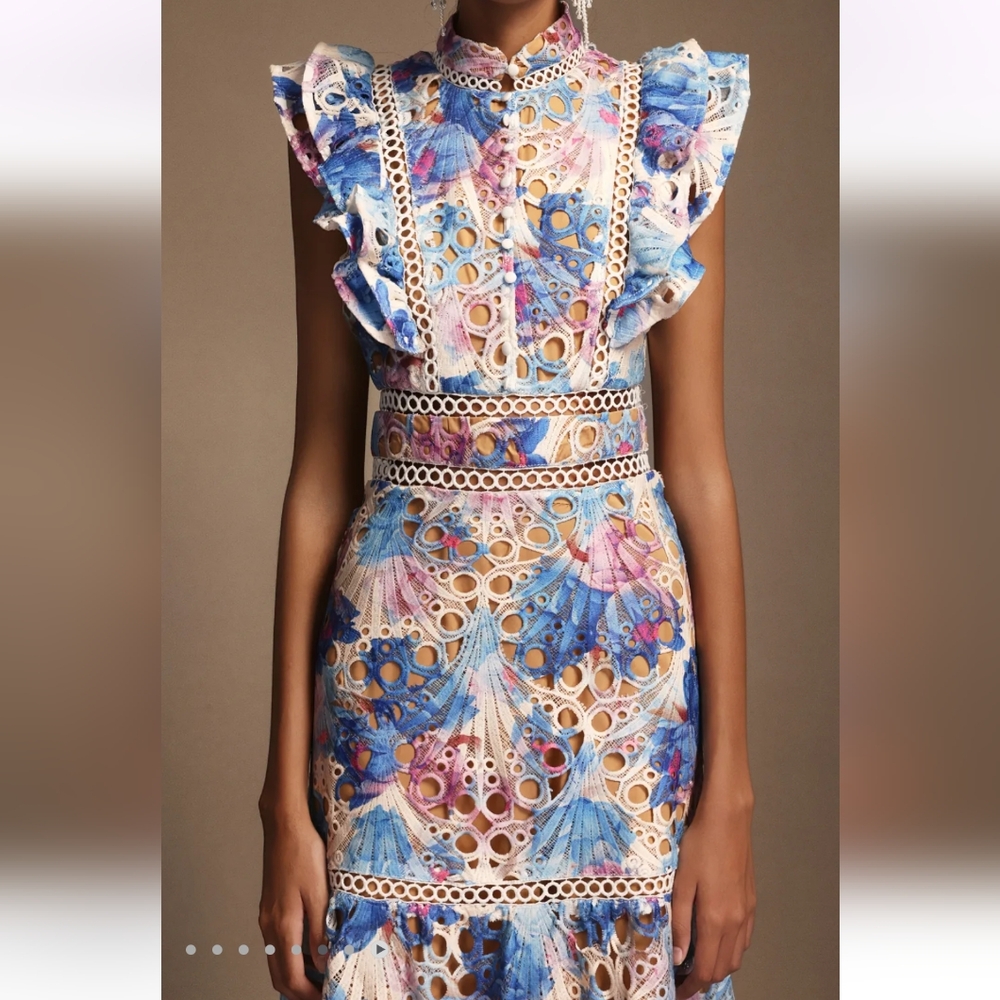 Bella Barnet Floral Lace Maxi Dress - Picture 3 of 8